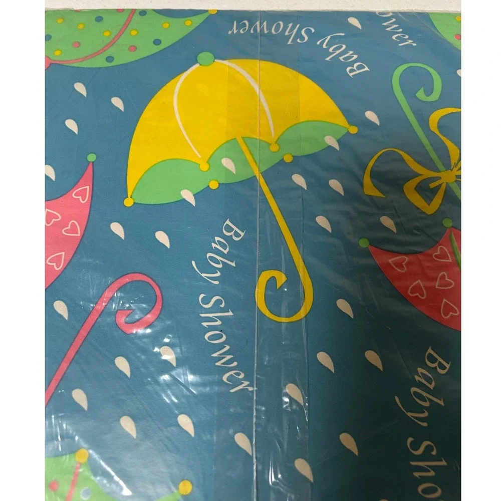 Vintage Artfaire Gift Wrap Baby Shower 8.3 sq ft Bunny Wrapping Paper Sheets